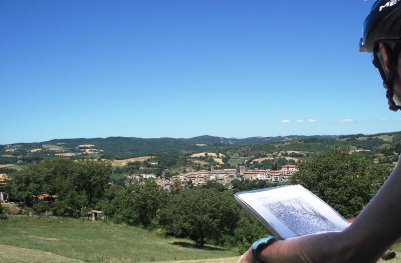 cyclist view of pietralunga