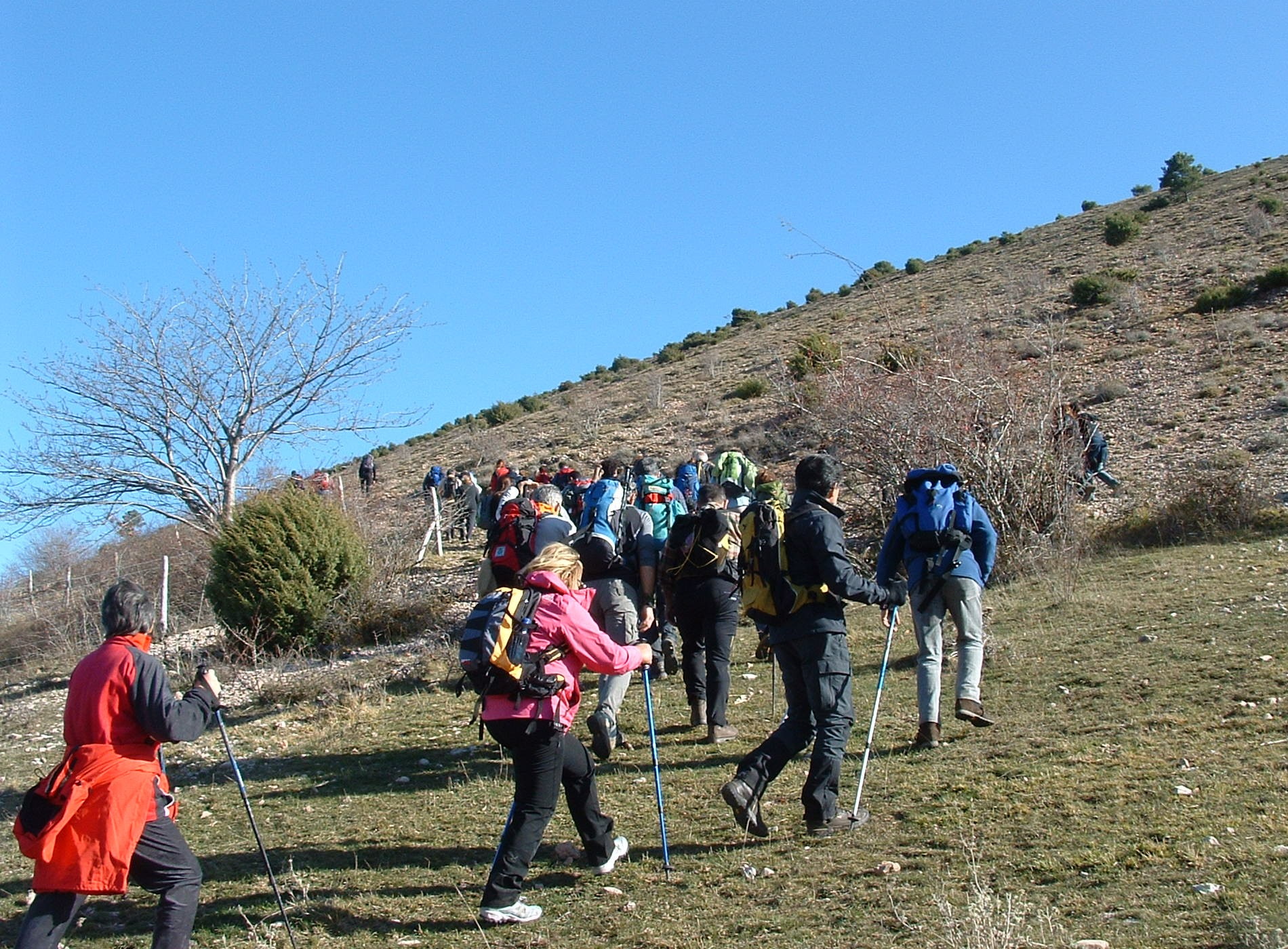 group of walkers Umbria